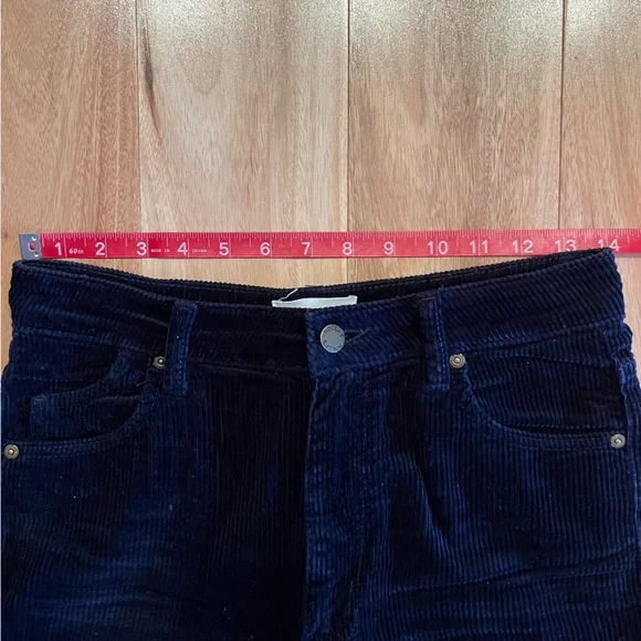 ROLLA'S Navy Flare Corduroy Pants - Picture 8 of 9